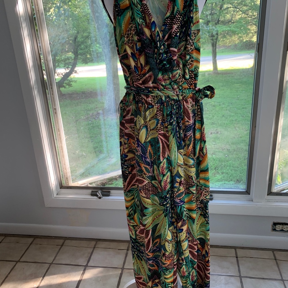 Tacera tropical jumpsuit
